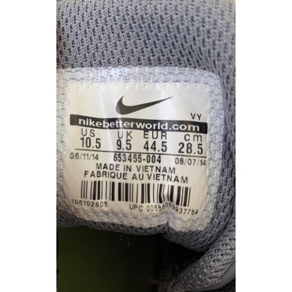 Nike Stutter Men's Step Style 2 AIRMAX High Top Sneakers 10.5 Gray Yellow Sporty - Picture 12 of 12